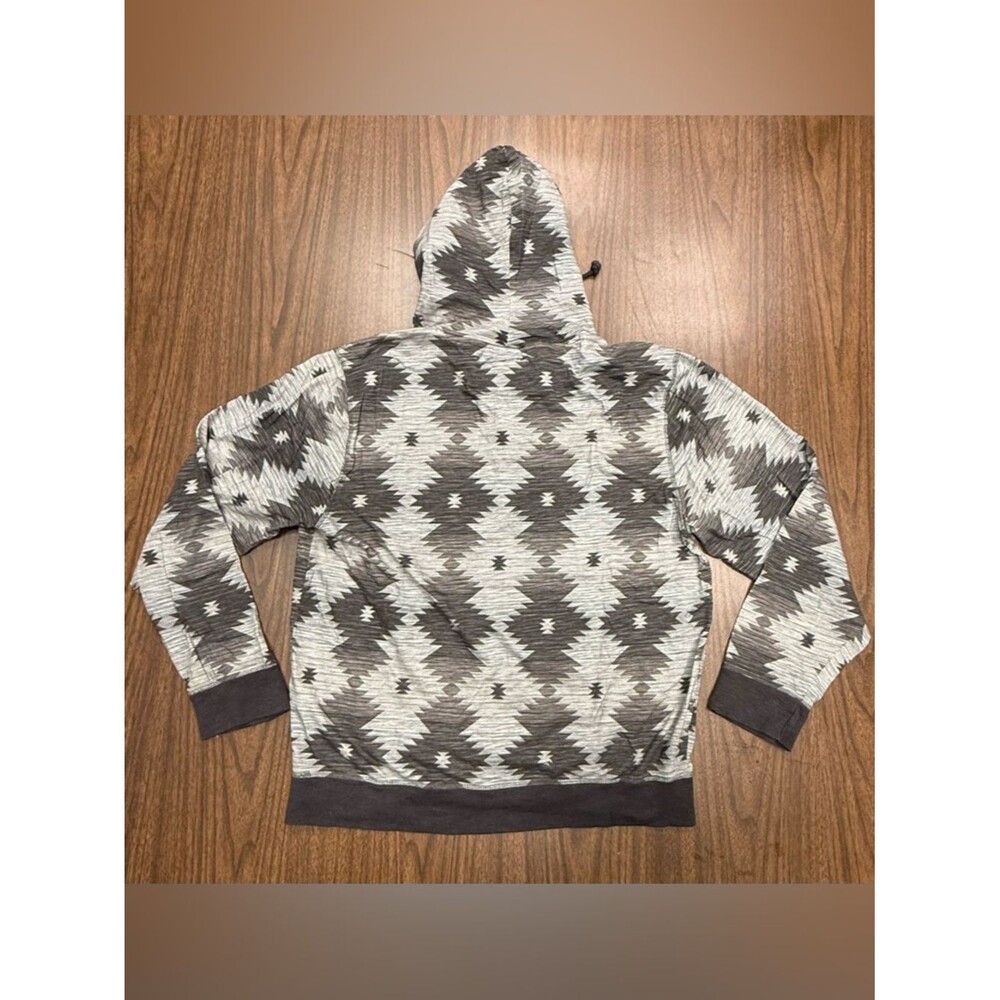 Quilted Giraffe Men's Aztec Print Lightweight Hoodie XL - Picture 7 of 7